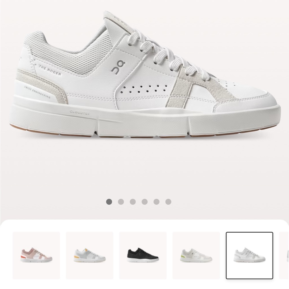 COPY - On The Roger Clubhouse in color white/sand size 8